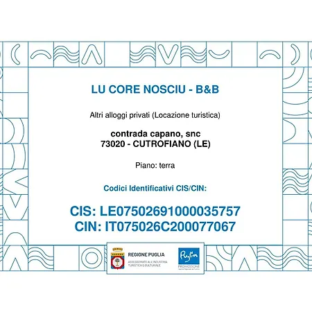 Alojamento de Acomodação e Pequeno-almoço Lu Core Nosciu